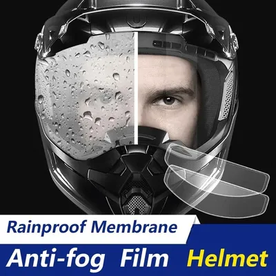 Universal Motorcycle Helmet Clear Patch Film Anti-fog and Rain Film Durable Nano Coating Sticker