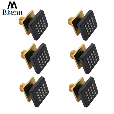 Bathroom Accessories Massage Spray Jets 2 Inch Brass Shower Body Jet Rainfall Wall Embedded Shower