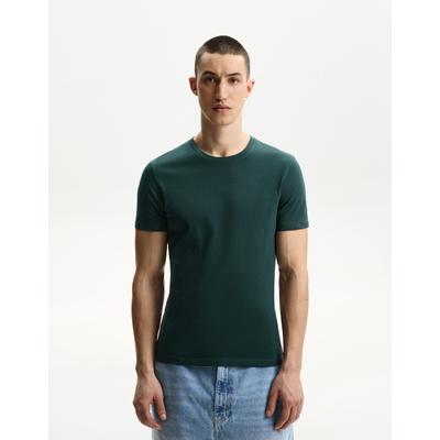 Bershka Regular Short Sleeve T-Shirt Men M Green