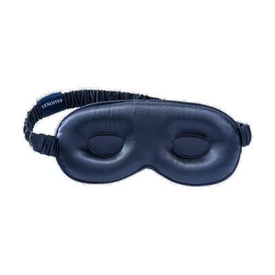 Lenoites Schlafmaske Silk Sleep Mask navy Blau