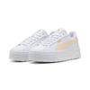 Sneaker PUMA "KARMEN II L", Gr. 41, weiß (puma weiß, creamy vanilla), Leder, sportlich, Schuhe