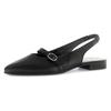 Slingpumps GABOR, Damen, Gr. 41, schwarz, Nappaleder, unifarben, elegant, Schuhe, Blockabsatz, Abendschuh, Businessschuh, elastisches Fersenriemchen