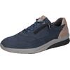 Sneaker WALDLÄUFER "K-Fabian", Herren, Gr. 9,5 (44), blau (jeansblau, beige), Nubukleder, casual, Schuhe, mit Reißverschluss, H-Weite, Freizeitschuh, Halbschuh, Schnürschuh
