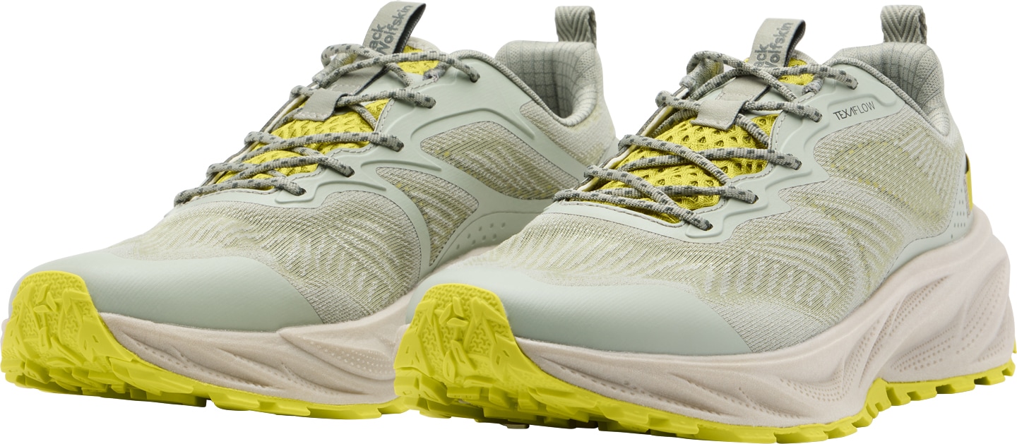 Sneaker JACK WOLFSKIN "PRELIGHT SWIFT PRO VENT LOW M", Herren, Gr. 43, grün (chartreuse), Synthetik, Textil, Schuhe Sneaker