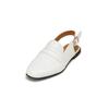 Loafer MARC O'POLO "aus veredeltem Rindleder", Damen, Gr. 42, weiß (cloudy weiß), Obermaterial: 100% Leder (Rind), unifarben, Schuhe