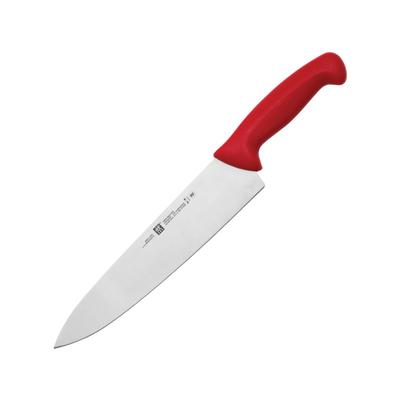 HENCKELS ZWILLING Twin Master Chef's Knife 15in Overall 10in Satin Finish Stainless Blade Red Plastic Handle 32108-253