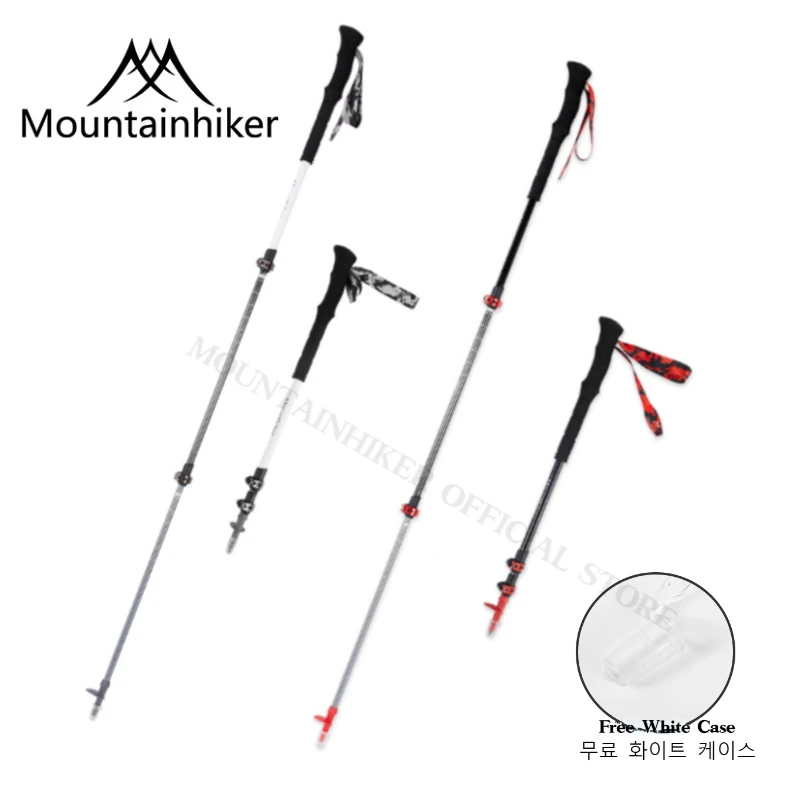 MOUNTAINHIKER Trekkingstöcke, 211 g/Stück, zusammenklappbarer Wanderstock, zusammenklappbare Teleskopstöcke, Wanderstöcke, Gehstöcke Image