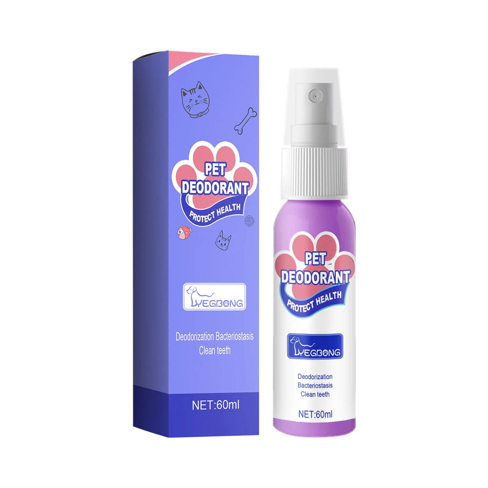 60ml Haustier Mun drein iger Schwalben Sie Hund Mundgeruch Spray praktische Haustier Hund Mund reinigungs spray Mund gesundheitspflege Haustier produkte Image