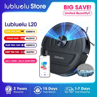 5500 Pa Roboterstaubsauger und Wischroboter, 3-in-1-Roboterstaubsauger, Lubluelu L20 Smart Mapping, Image