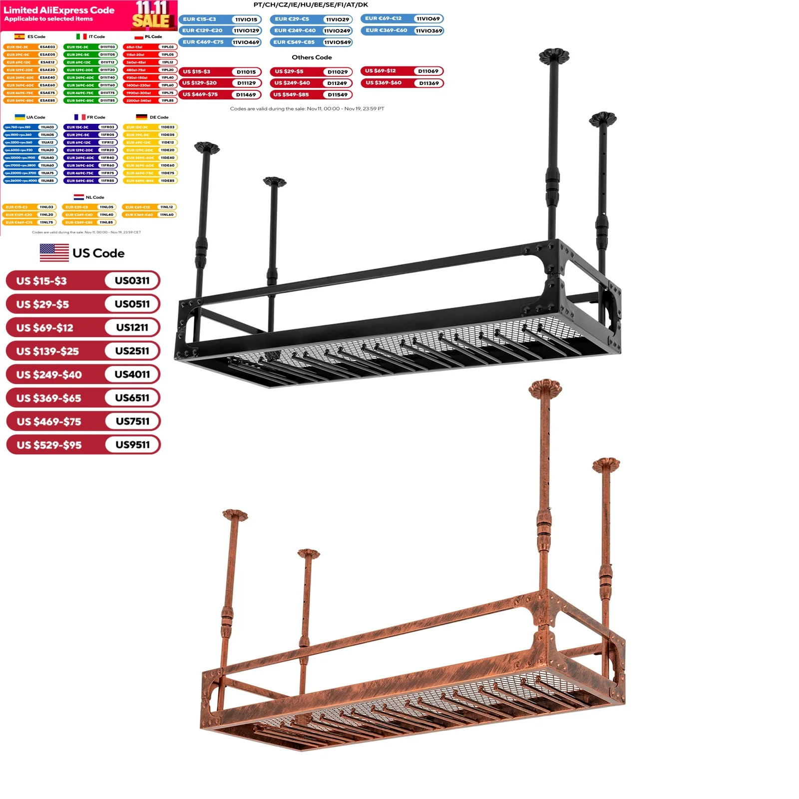 Étagère Flottante Montée au Plafond, Porte-Bouteille de Vin, Verre à Champagne T1, Cave à Vin de Cuisine, Bar Vintage, 100cm
