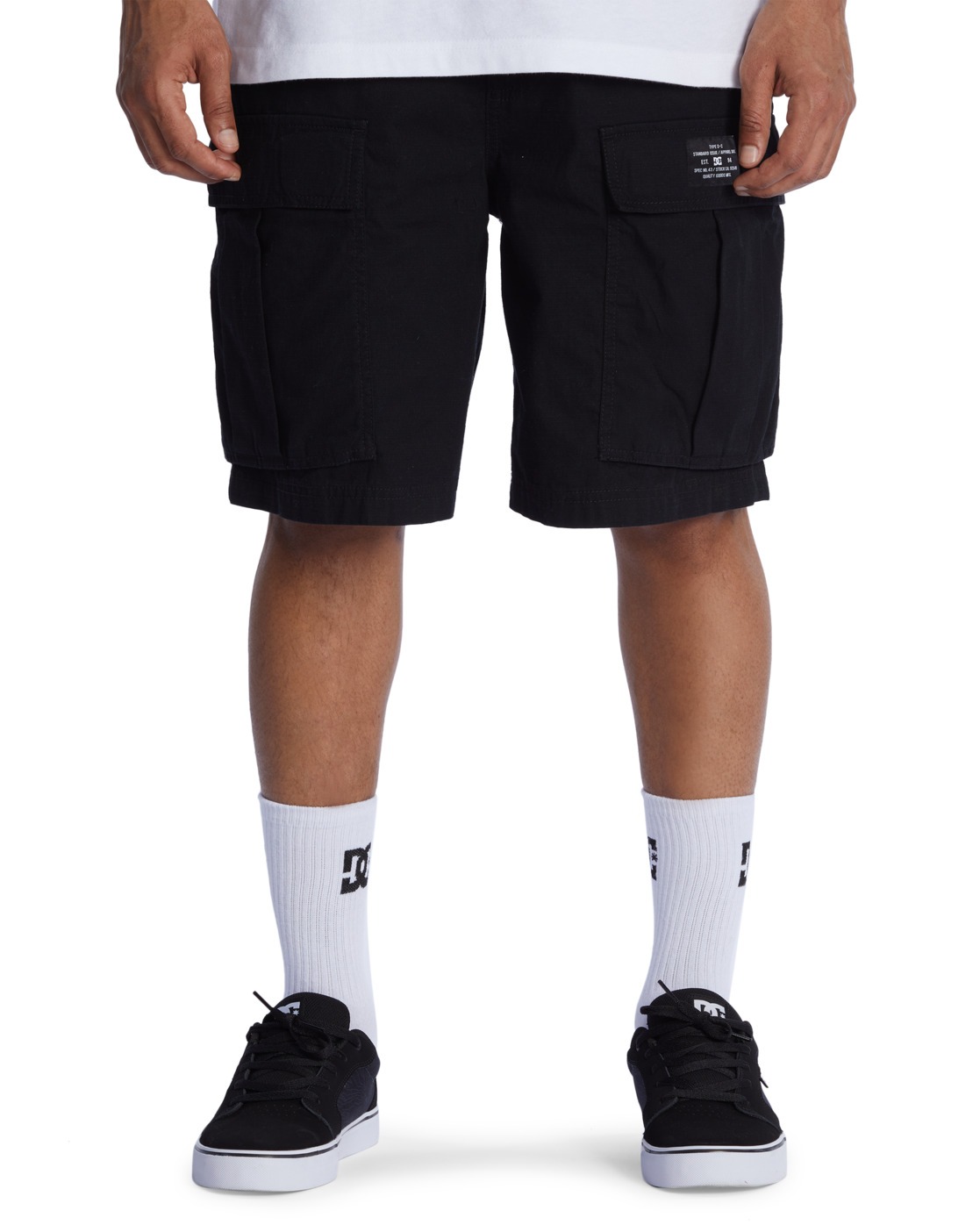 Bermudas DC SHOES "Tundra 22", Herren, Gr. S, schwarz, Obermaterial: 100% Baumwolle;, Hosen Bermudas