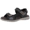 Sandale ROMIKA, Herren, Gr. 42, schwarz (schwarz, taupe), Lederimitat, Textil, casual, Schuhe, Sommerschuh, Trekkingsandale, Herrensandale mit Klettverschlüssen