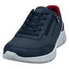 Keilsneaker BUGATTI, Herren, Gr. 43, blau, Lederimitat, Textil, sportlich, Schuhe, Freizeitschuh, Halbschuh, Schnürschuh mit Außenreißverschluss