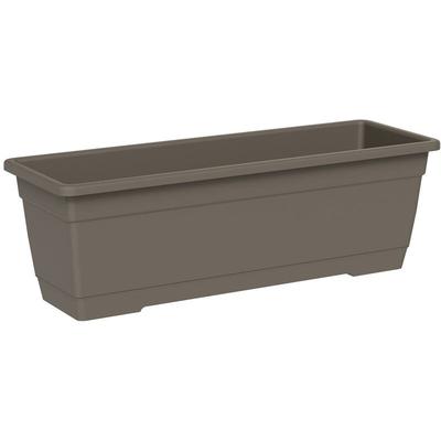 Pflanzkasten birka Sand umbra rechteckig 40 cm - Kunststoff - Teraplast Image