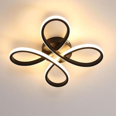 Comely - Moderne led Deckenleuchte, 30W Deckenlampe mit floralem Design, LED-Deckenleuchte für Image