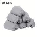 50 paia di copriscarpe e stivali monouso extra large, antiscivolo, impermeabili, riutilizzabili, adatti per uomo taglia 10,5 e donna taglia 12