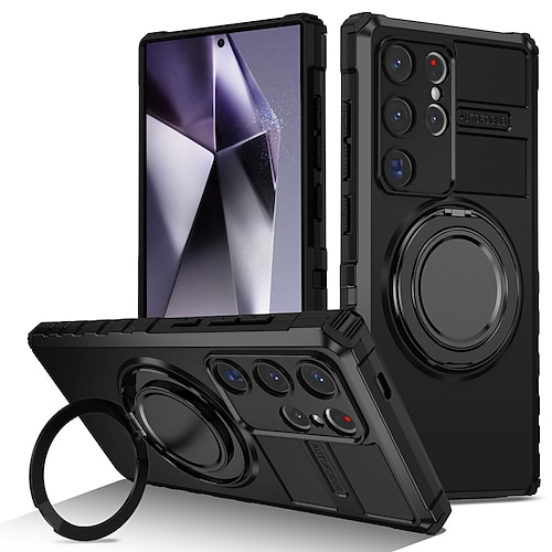 Handy Hülle Handyhüllen Für Samsung Galaxy S24 S24 FE S23 S22 S21 Ultra Plus Rückseite Mit Ständer Magnetisch Stoßfest Retro PC Image
