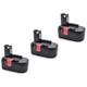 Vhbw - 3x batteria compatibile con Bosch gsb 18 VE-2, gho 18 v, gds 18 v-ht, gli 18 v, gks 18 v,