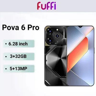 FUFFI-Pova 6 Pro,Smartphone,Android,6.28 inch,3+32GB ROM,4000mah,Mobile phones,Google Play