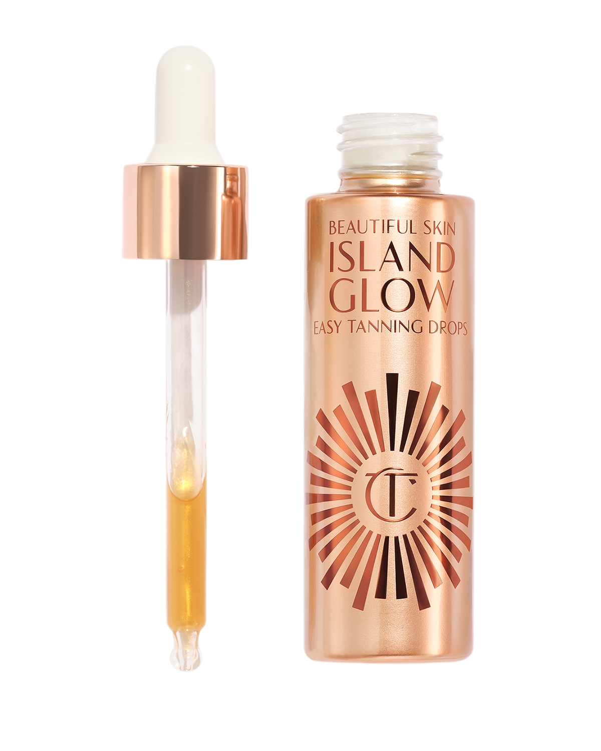 Charlotte Tilbury Beautiful Skin Island Glow Easy Tanning Drops - Tan/Deep