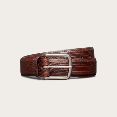 Tecovas Men's Lizard Belt, Hazelnut, Size 36