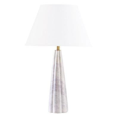 Elor Marble Table Lamp - Couture Empire White - Ballard Designs