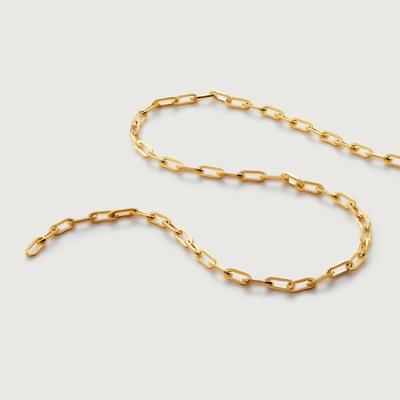 Gold Paperclip Choker Chain Necklace 16'