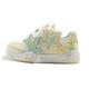 Womens Cute Star Platform Trainers Lightweight Comfort Walking Shoes Y2K Breathable Fashion Sneakers Yellow Green 6.5