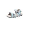 Sandale KANGAROOS "K-Leni", Gr. 30, blau sky, vapor grau, Synthetik, Textil, sportlich, Schuhe