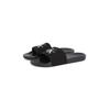 Badepantolette CALVIN KLEIN JEANS "SLIDE MONOGRAM", Herren, Gr. 46, schwarz, Textil, klassisch, Schuhe, Sommerschuh, Schlappen, Poolslides, Strandschuh mit Logoschriftzug