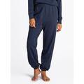 Sweathose "TRACK PANTS", Damen, Gr. S (36), N-Gr, blau (schwarz night navy), Sweatware, Obermaterial: 82% Baumwolle, 18% Polyester, TOMMY HILFIGER UNDERWEAR, unifarben, casual, regular fit knöchellang, Hosen, mit Logostickerei