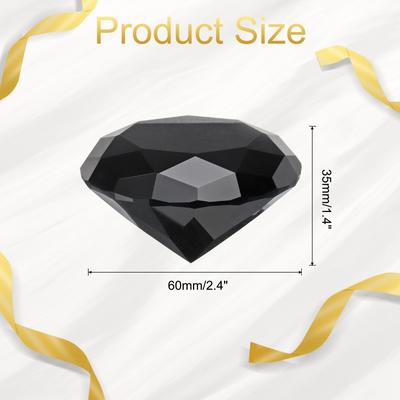 Clear Crystal Diamond Paperweight, 60mm Artificial Diamond for Decor - 60mm(2.4")