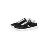 Sneaker CALVIN KLEIN JEANS "3 EVA RUNNER MESH", Herren, Gr. 45, schwarz-weiß (schwarz, weiß), Textil, Lederimitat, sportlich, Schuhe, Freizeitschuh, Halbschuh, Schnürschuh mit Kontrastbesatz