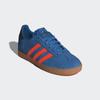 Sneaker ADIDAS ORIGINALS "GAZELLE KIDS", Gr. 36, focus blau, solar orange, core schwarz, Leder, sportlich, Schuhe