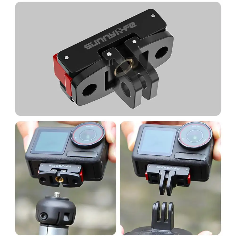 Schnellverschluss-Basis für DJI OSMO Action 5 Pro/4/3/2, magnetische Halterung, Halterung 1/4 Schnittstellenhalterung 360 ° Zubehör für Videokameras Image