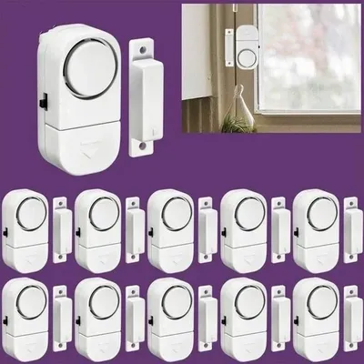 Door and Window Alarm Security Wireless Home Anti-theft System Magnetic Sensor Protection Gadgets