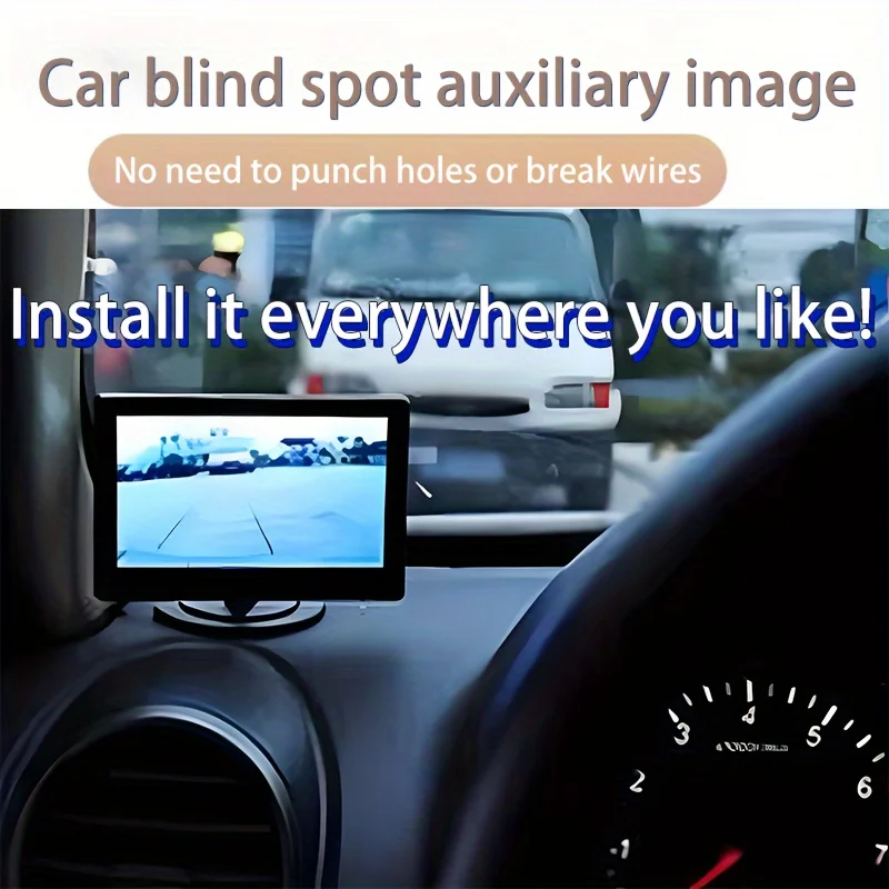 5-Zoll-Blind-Spot-Bilder auf beiden Seiten des Autos, Auto-Display, High-Definition-Display, Auto-Rückfahr-Priorität anzeige Image