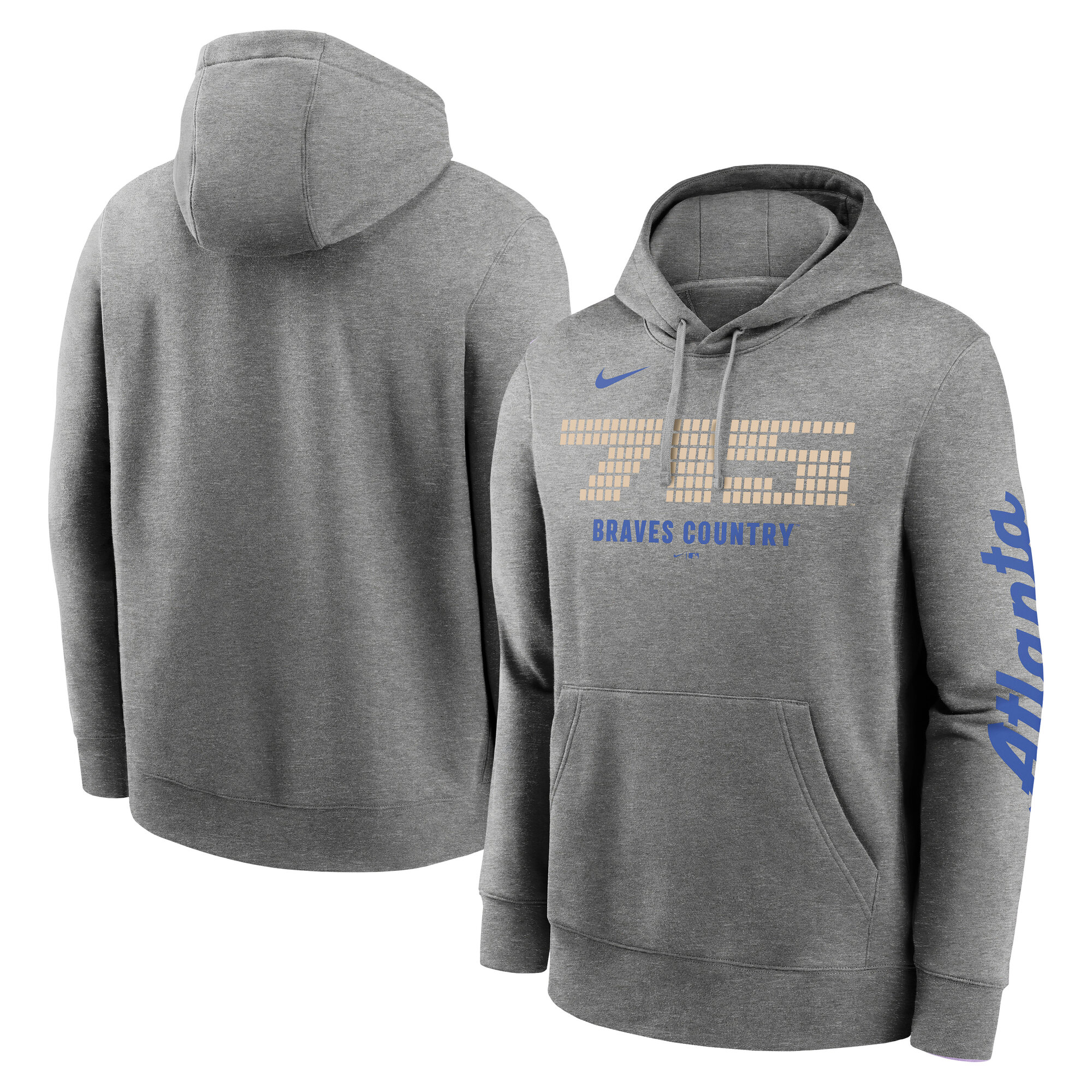 Atlanta Braves Nike City Connect French Terry Club Hoodie – Herren Image