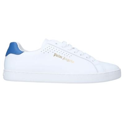 Palm Angels Blue Heel New Tennis-Sneaker aus Kalbsleder in Weiß Image