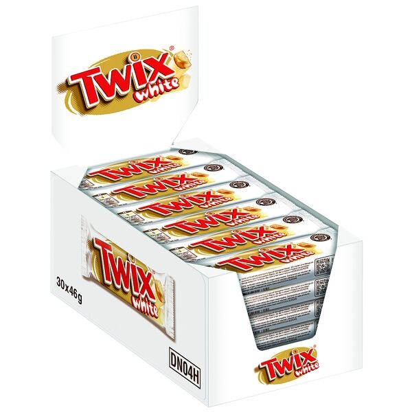 Twix 30er-Pack Schokoladenriegel »White« 46 g weiß Image