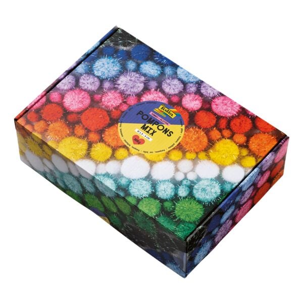 folia Pompons Mix »JUMBO GLITTER« 300 g Image