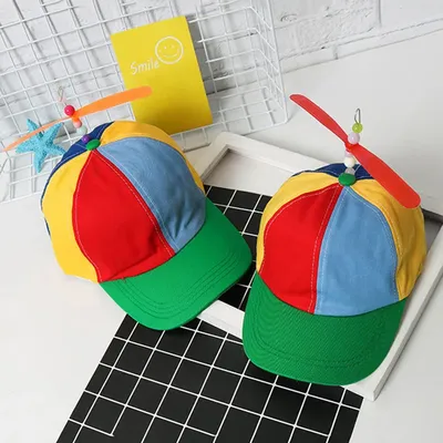 Propeller Cap Hat Helicopter Rainbow Tweedle Dee Dum Pride Fancy Dress Supplies New Fashion Cute