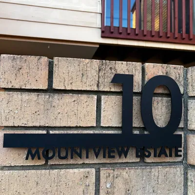 Outdoor Acrylic Home Address Sign Street Number Plate Residential Fence Listing High Quality Custom