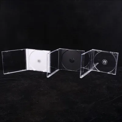 High Quality Transparent Bottom CD Box Empty CD Case PP Plastic CD Case CD Case Capacity 1-2 Discs