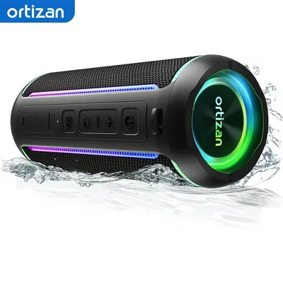 Ortizan Bluetooth Speaker X30, V5.3 Wireless IPX7 Waterproof Shower Speaker,40W HiFi Stereo