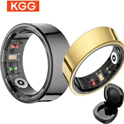 Smart Ring R09 5ATM Waterproof Blood Pressure Heart Rate Skin Temperature Charge Case Camera Control