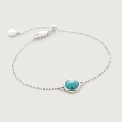 Sterling Silver Siren Gemstone Chain Bracelet Amazonite