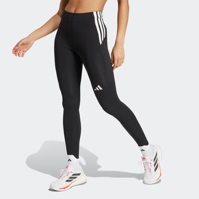 Lauftights ADIDAS PERFORMANCE "Adizero 1/1 L W", Damen, Gr. XL, N-Gr, schwarz, Obermaterial: 84% Polyamid, 16% Elasthan,