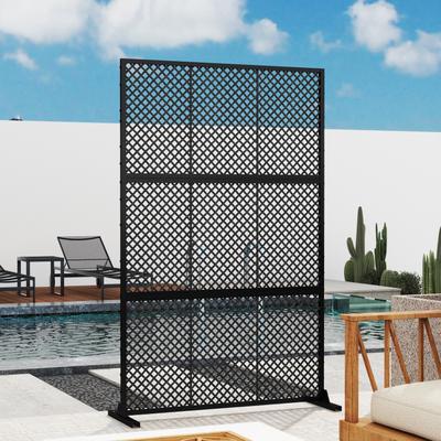 Outdoor Free Standing Metal Privacy Screen