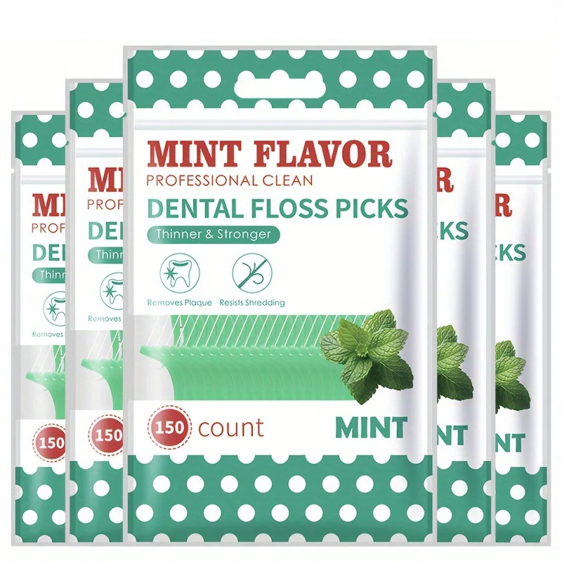 150 stücke Zahnseide Flosser Picks Zahnstocher Zähne Stick Zahn Reinigung Interdentalbürste Zahnseide Pick Reinigung Zahn Image